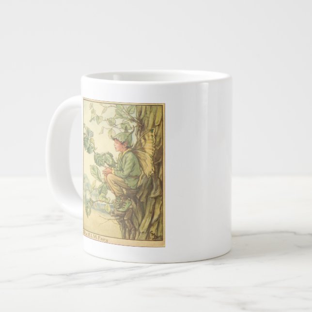 Tasse Géante Fée d'orme ailée assise dans un arbre (Devant gauche)