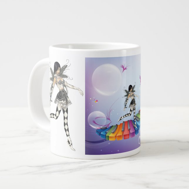 Tasse Géante Féerie de clavier musical (Devant gauche)