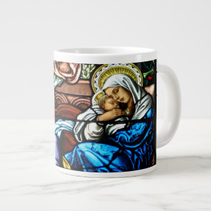 Tasse Géante Fenêtre en verre tendu de Jésus
