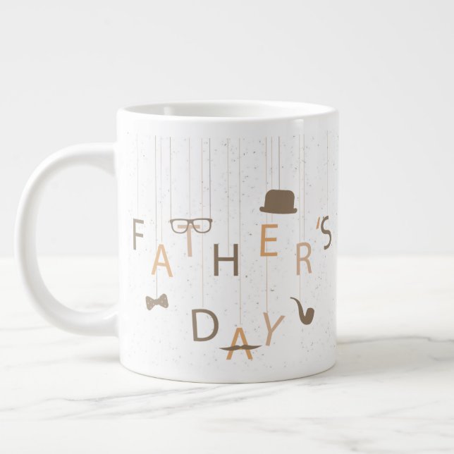 Tasse Géante Fête des pères Jumbo Mug (Gauche)
