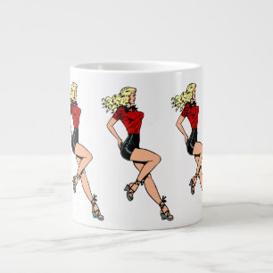 Tasse Géante Fille au charme rétro à côté, blonde bombshell