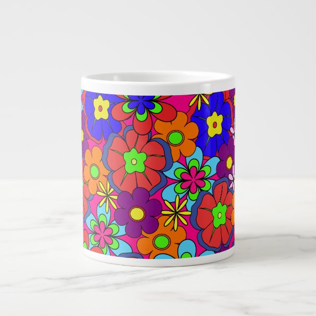Tasse Géante Fille Super rétro (Devant)
