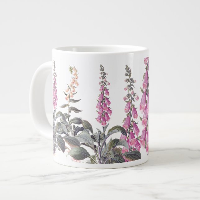 Tasse Géante Fleurs de Foxglove Jumbo Mug (Devant gauche)