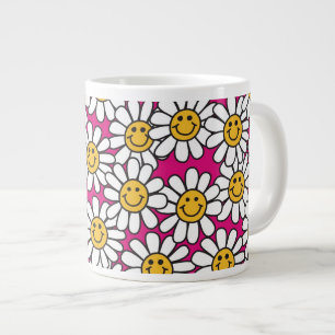 Tasse Géante Fleurs de marais Motif Jaune rose