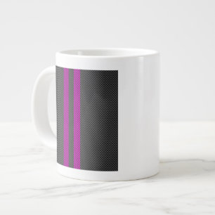 Tasse Géante Frappes de course Fuchsia en fibre de carbone