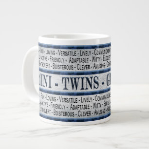 TASSE GÉANTE GEMINI - TWINS - CAFÉ/SOUP/JUMBO MUG - TEXTE