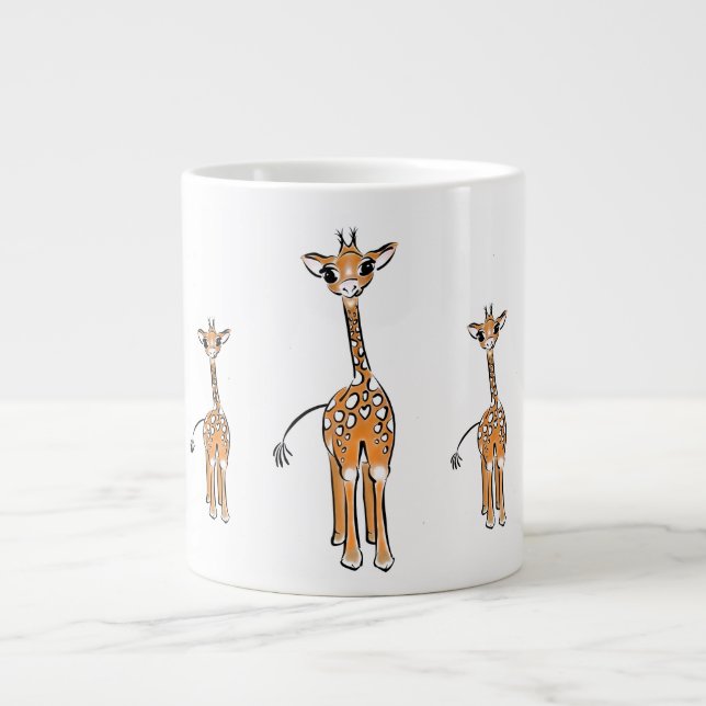 Tasse Géante Giraffe de bébé (Devant)