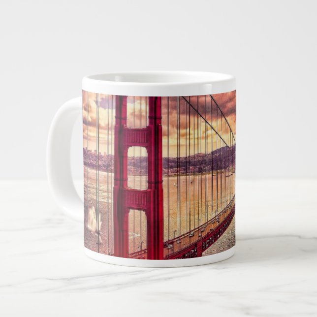 Tasse Géante Golden gate bridge à San Francisco, la Californie (Devant gauche)