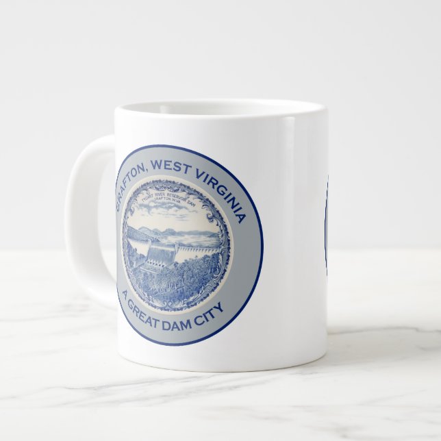 Tasse Géante Grafton, la Virginie Occidentale - une grande (Devant gauche)