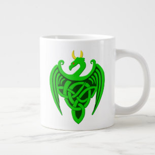 Tasse Géante Grand Mug Green Dragon Celtique