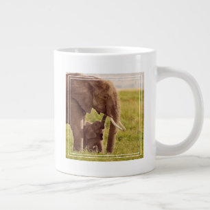 Tasse Géante Grandes images Eléphant et bébé