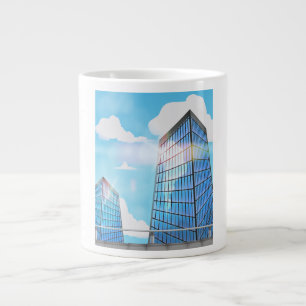 Tasse Géante Gratte-ciel de la Tour jumelle