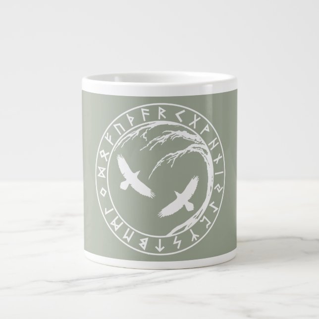 Tasse Géante Grosse canne de Yggdrasil (Devant)