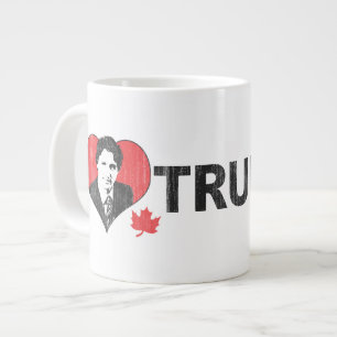 Tasse Géante I coeur Trudeau
