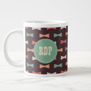 Tasse Géante Initiales personnalisées Hipster des bosses de tu