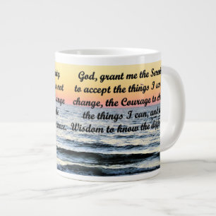 TASSE GÉANTE INSPIRER LA SÉRÉNITÉ PRAYER MUG