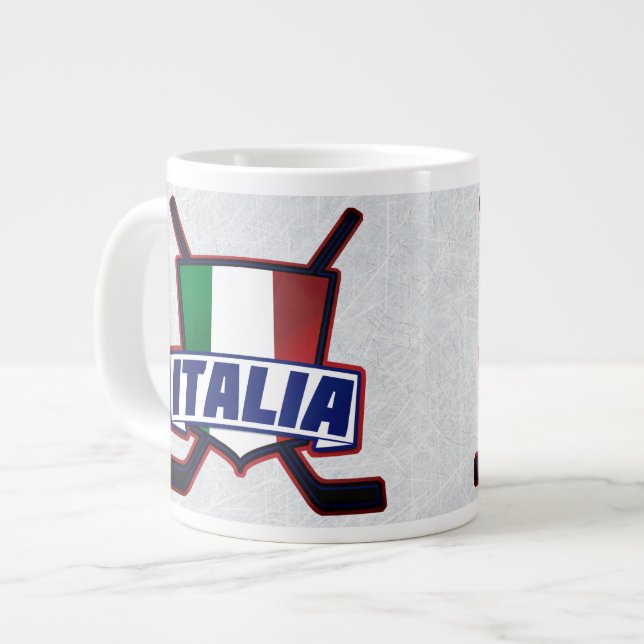 Tasse Géante Italie Hockey su Ghiaccio Mug (Devant gauche)