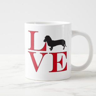 Tasse Géante J'aime les Dachshunds