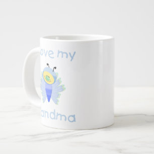 Tasse Géante J'aime ma grand-maman (le garçon flutterby)