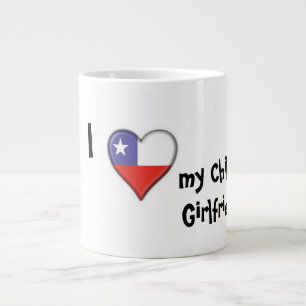 Tasse Géante J'aime mon amie chilienne