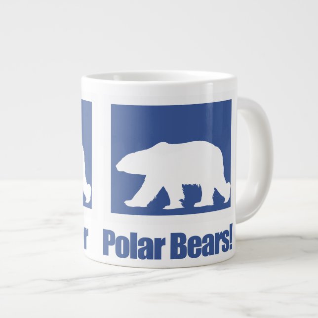 Tasse Géante Je Vois Pour Les Ours Polaires - Mug (Devant droit)