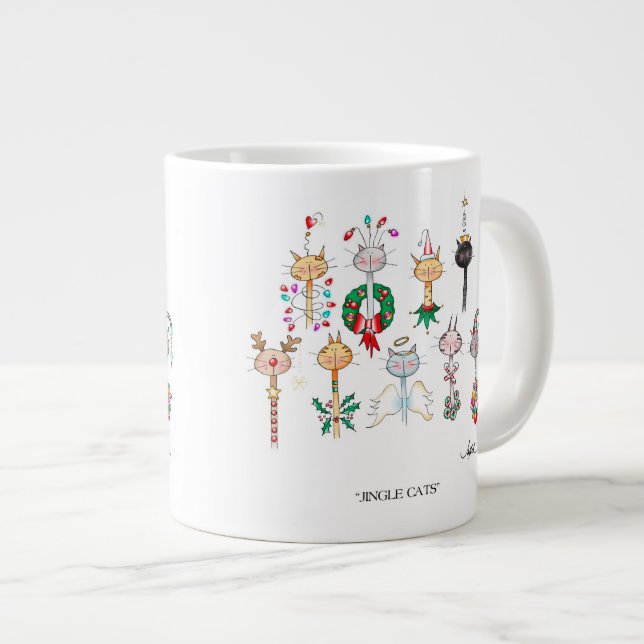 Tasse Géante JINGLE CHAUSSURES Coffee Mug (Devant droit)