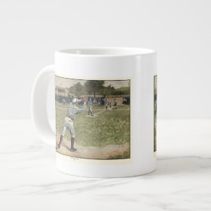 Tasse Géante Joueur de baseball sorti à la seconde base