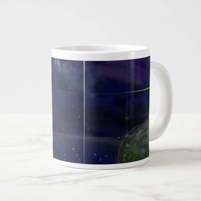 Tasse Géante Jour 4 de genèse : Étoiles 2014 (Devant droit)