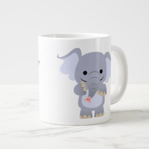 Tasse Géante Joyeux dessin éléphant Jumbo Mug