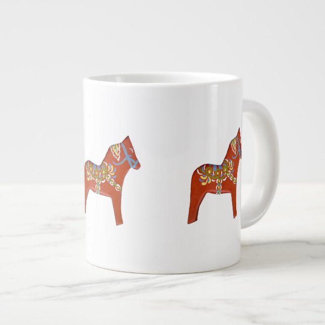 Tasse Géante Jumbo Dala Horse Mug (Devant droit)
