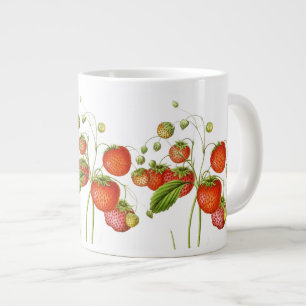 Tasse Géante Jumbo Mug aux fraises Vintages