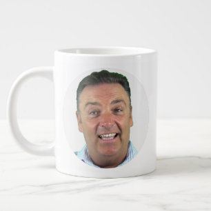 Tasse géante Jumbo Photo 20oz, cadre rond Tasse pe