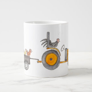 Tasse Géante Kubota et poules