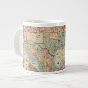 Tasse Géante La carte ferroviaire et militaire de Colton