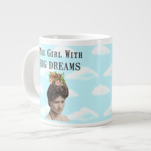 Tasse Géante La Fille aux grands rêves Collage de photos Vinta