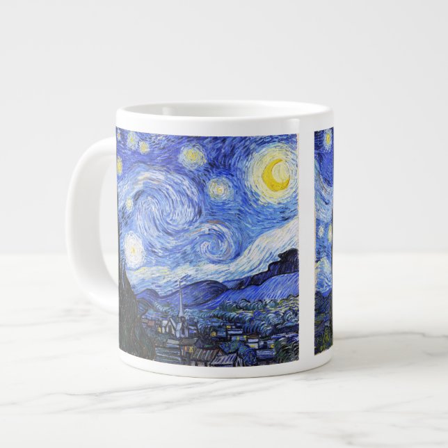 Tasse Géante La nuit étoilée de Van Gogh (Devant gauche)