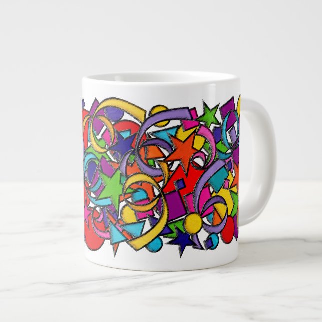 Tasse Géante La Vie Est Une Fête (Devant droit)