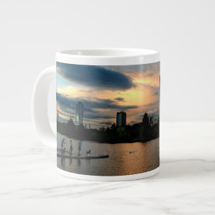 Tasse Géante Ladybird Lake Dog Park Sunset Austin Texas Skyline
