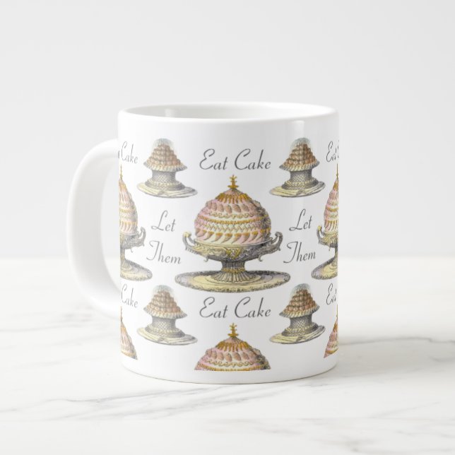Tasse Géante Laissez-Les Manger Des Viennoiseries Françaises -  (Devant gauche)