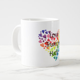 Tasse Géante L'amour trompe la haine de Jumbo Mug