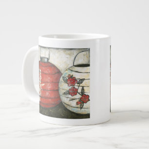 Tasse Géante Lanternes du Nouvel An chinois à imprimé floral