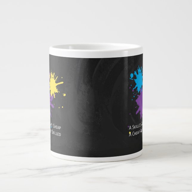 Tasse Géante L'art n'est pas bon marché (Devant)