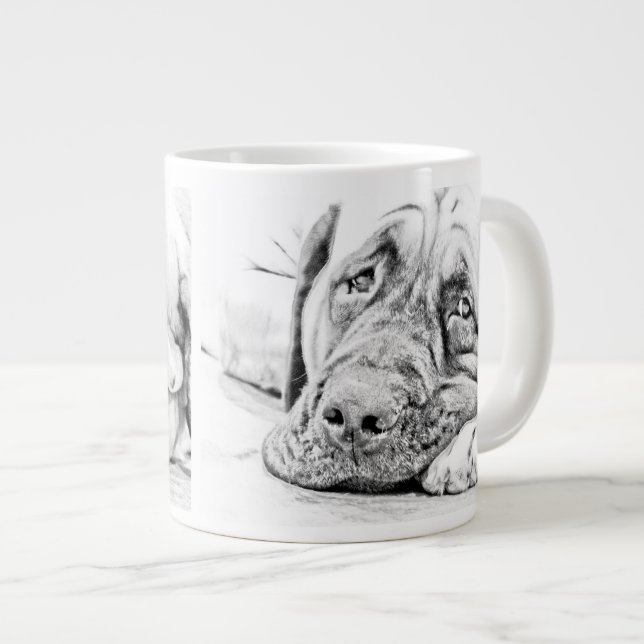 Tasse Géante Lazy Mastiff (Devant droit)