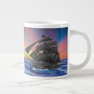 Tasse Géante Le bateau pirate de Barbe Noire