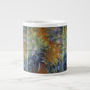 Tasse Géante Le chemin à travers les Irises par Claude Monet