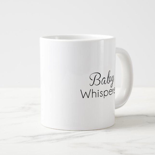 Tasse Géante Le nouveau-né photographe Jumbo Coffee Mug (Devant droit)