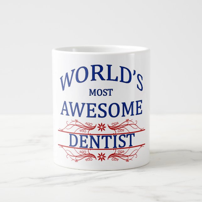 Tasse Géante Le plus génial dentiste du monde (Devant)