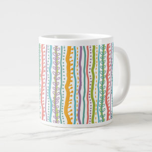 Tasse Géante Le résumé barre le motif vertical
