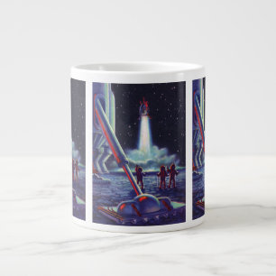 Tasse Géante Les Aliens de science-fiction vintages se déchaîne