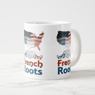 Tasse Géante Les racines françaises américaines